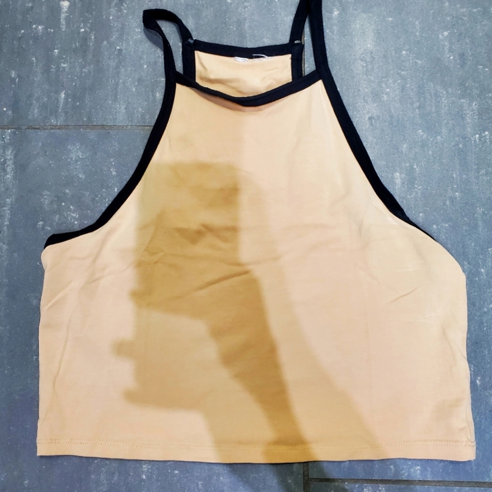 Beige Halter Top